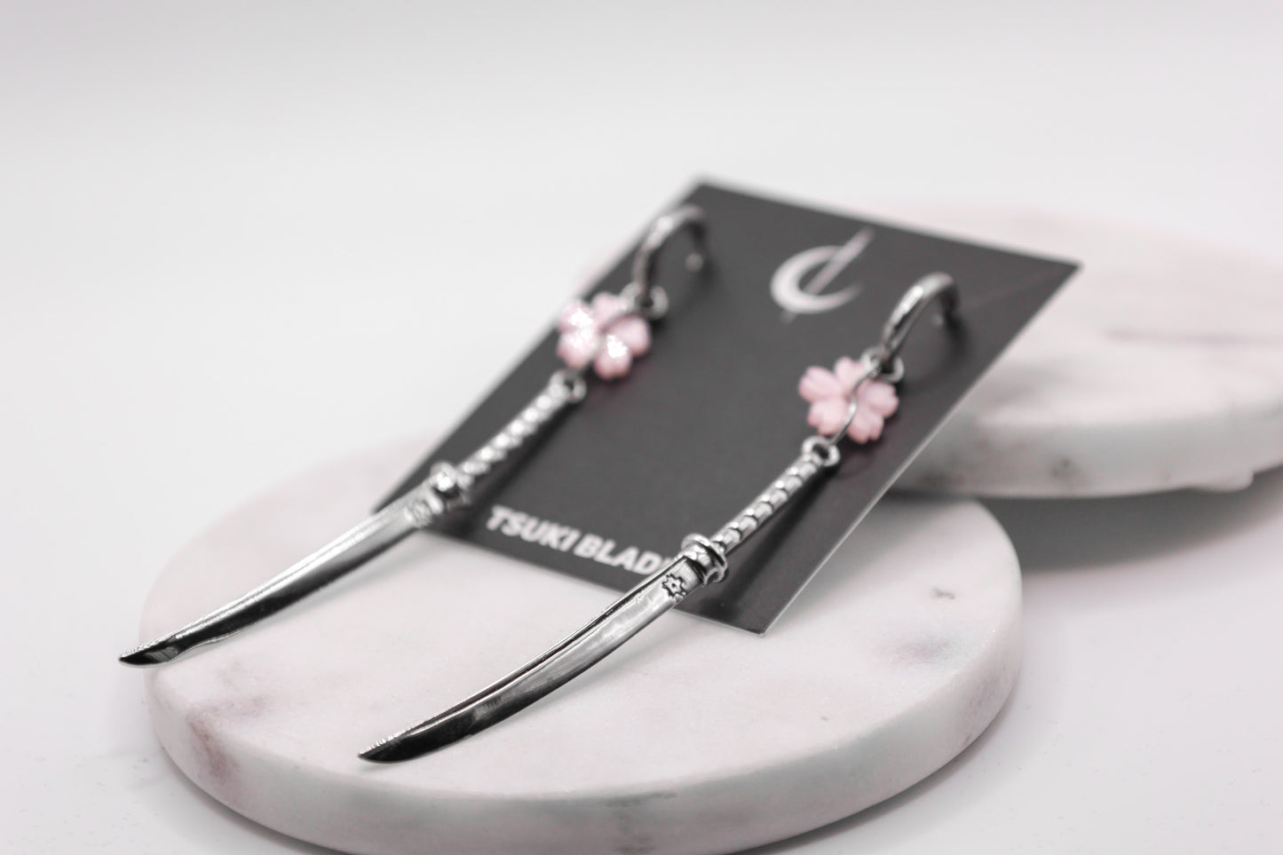 Sakura Blossom Katana Earring - Tsuki Blade