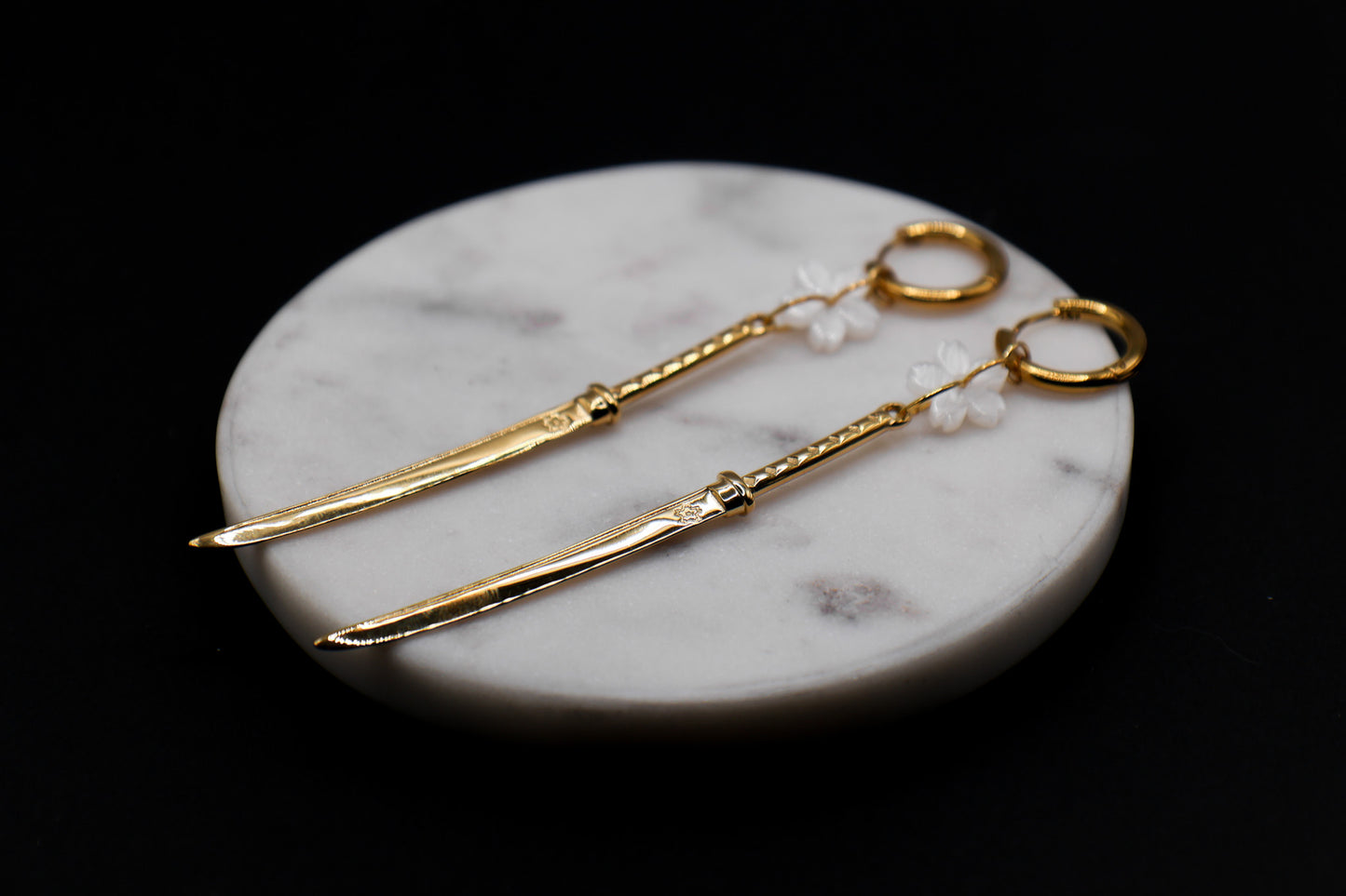 Sakura Blossom Katana Earring - Tsuki Blade
