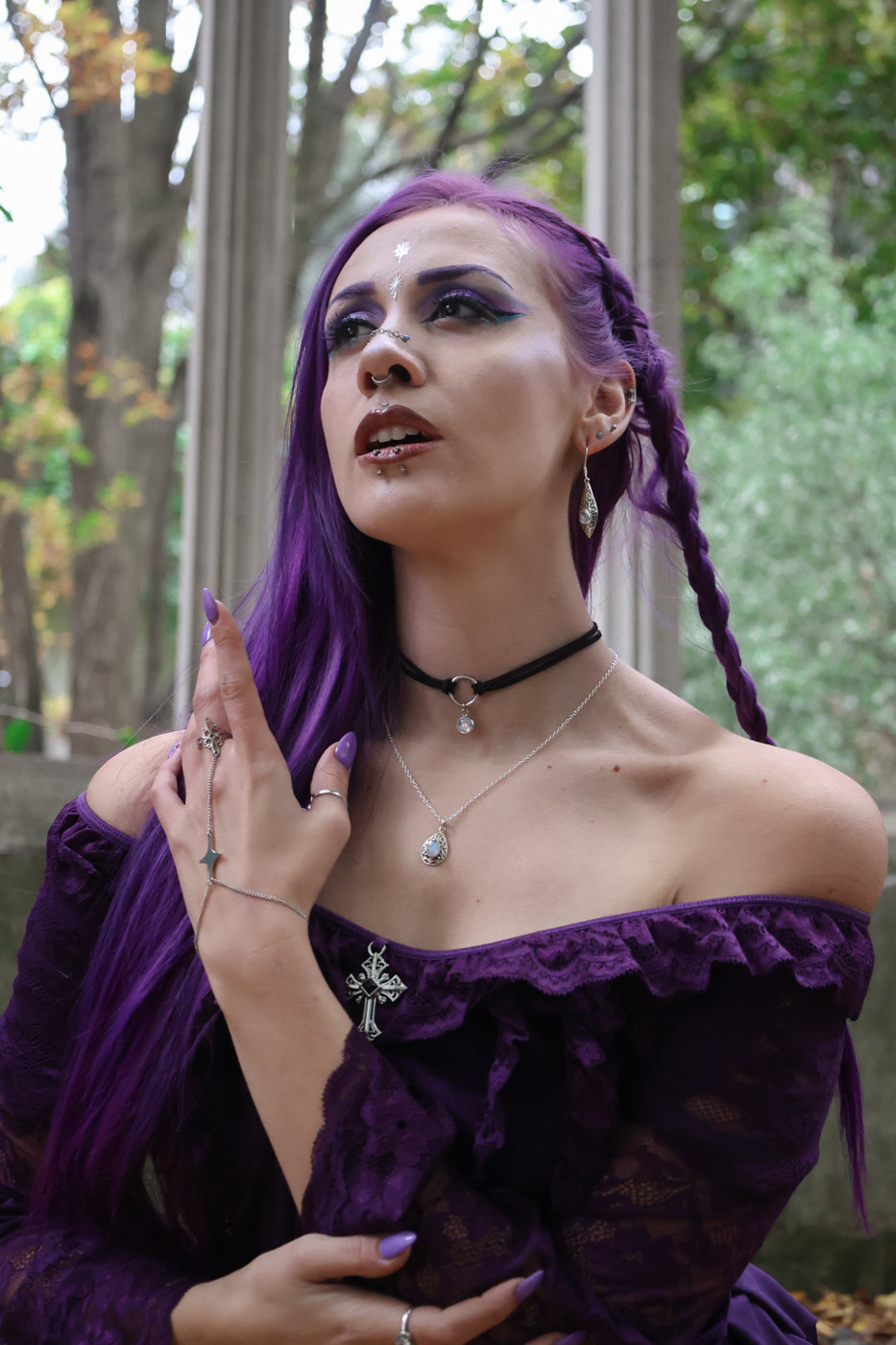 Moonstone Velveteen Choker