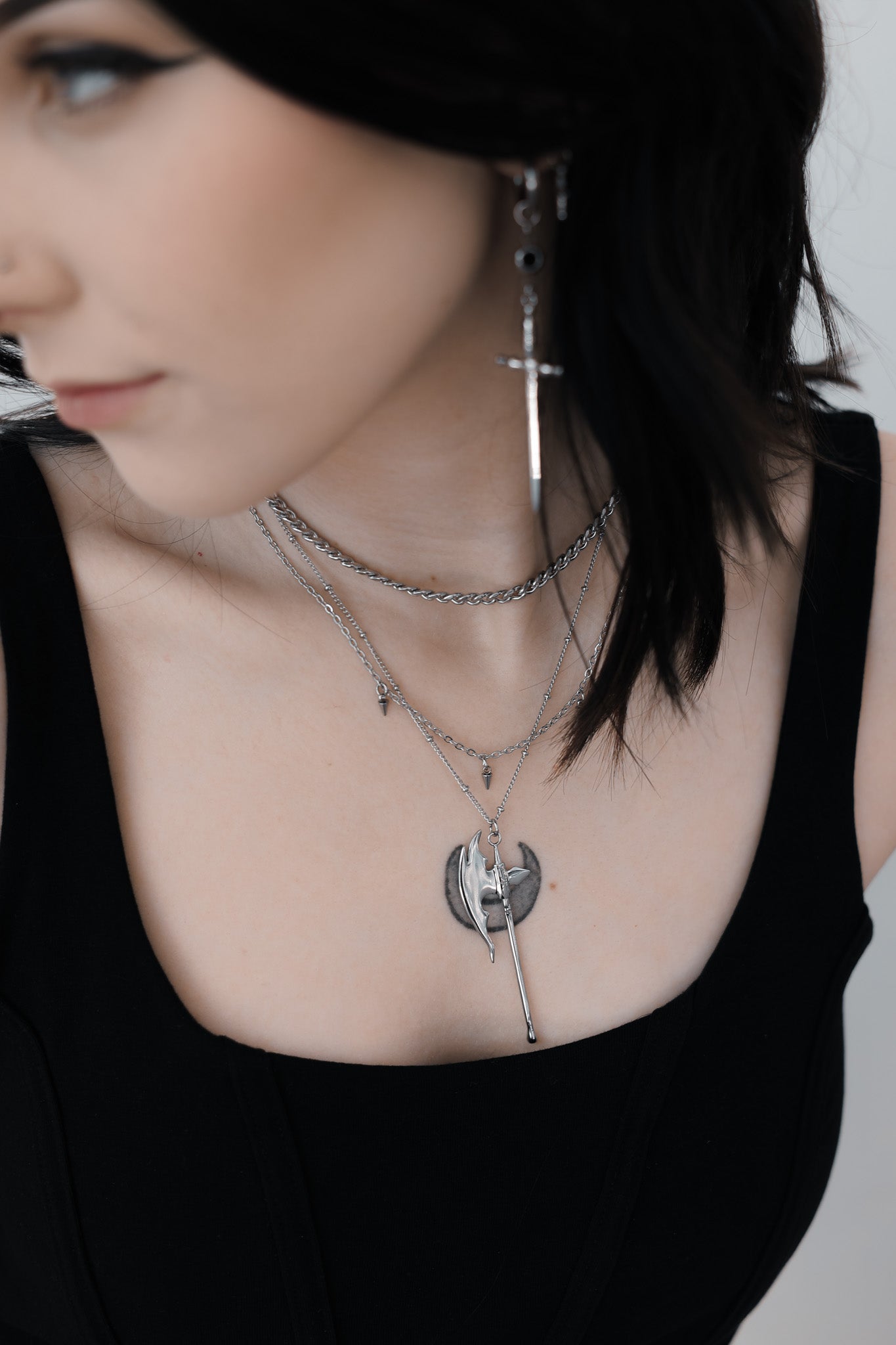 Shadow Axe Necklace
