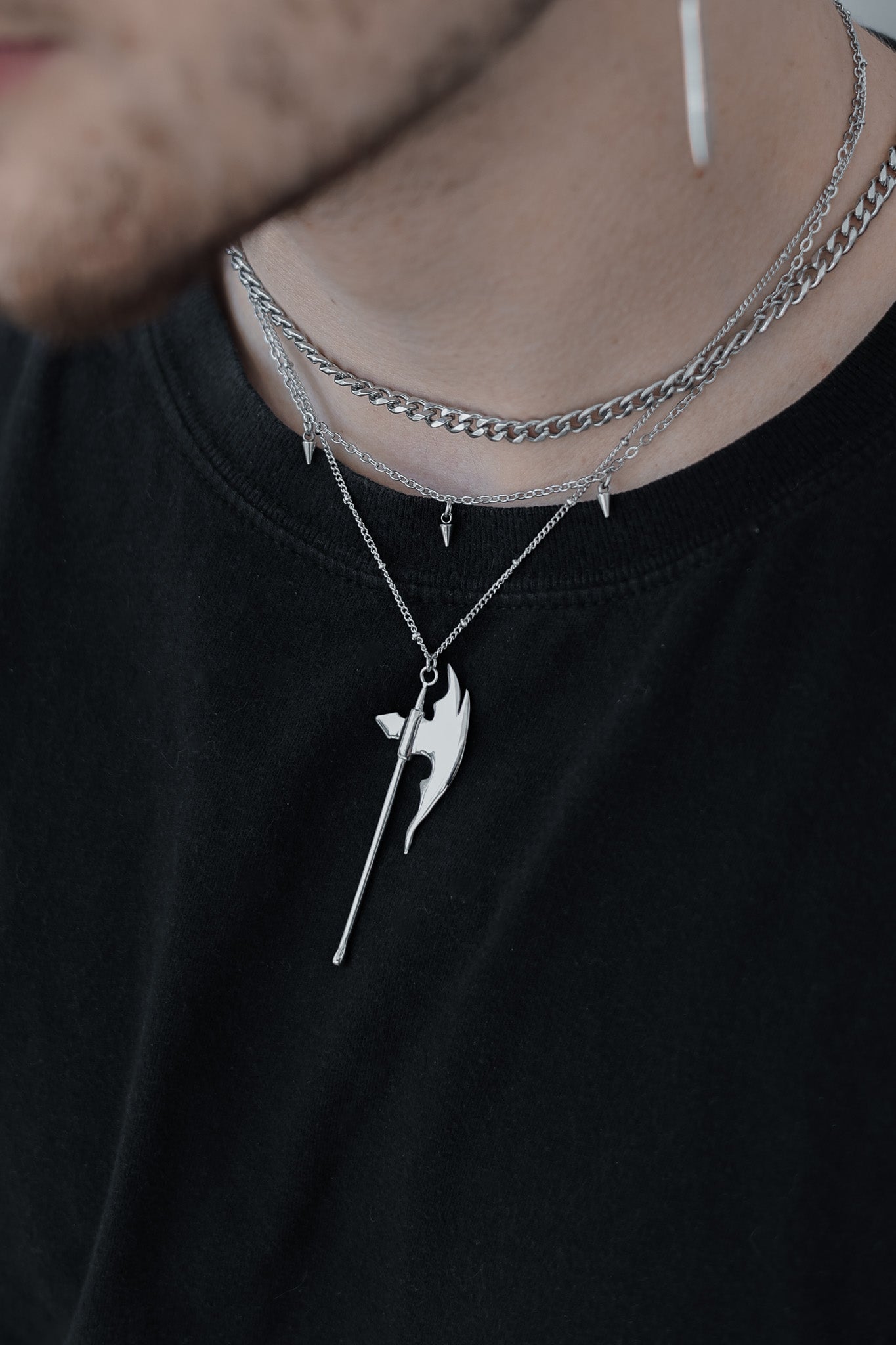Shadow Axe Necklace