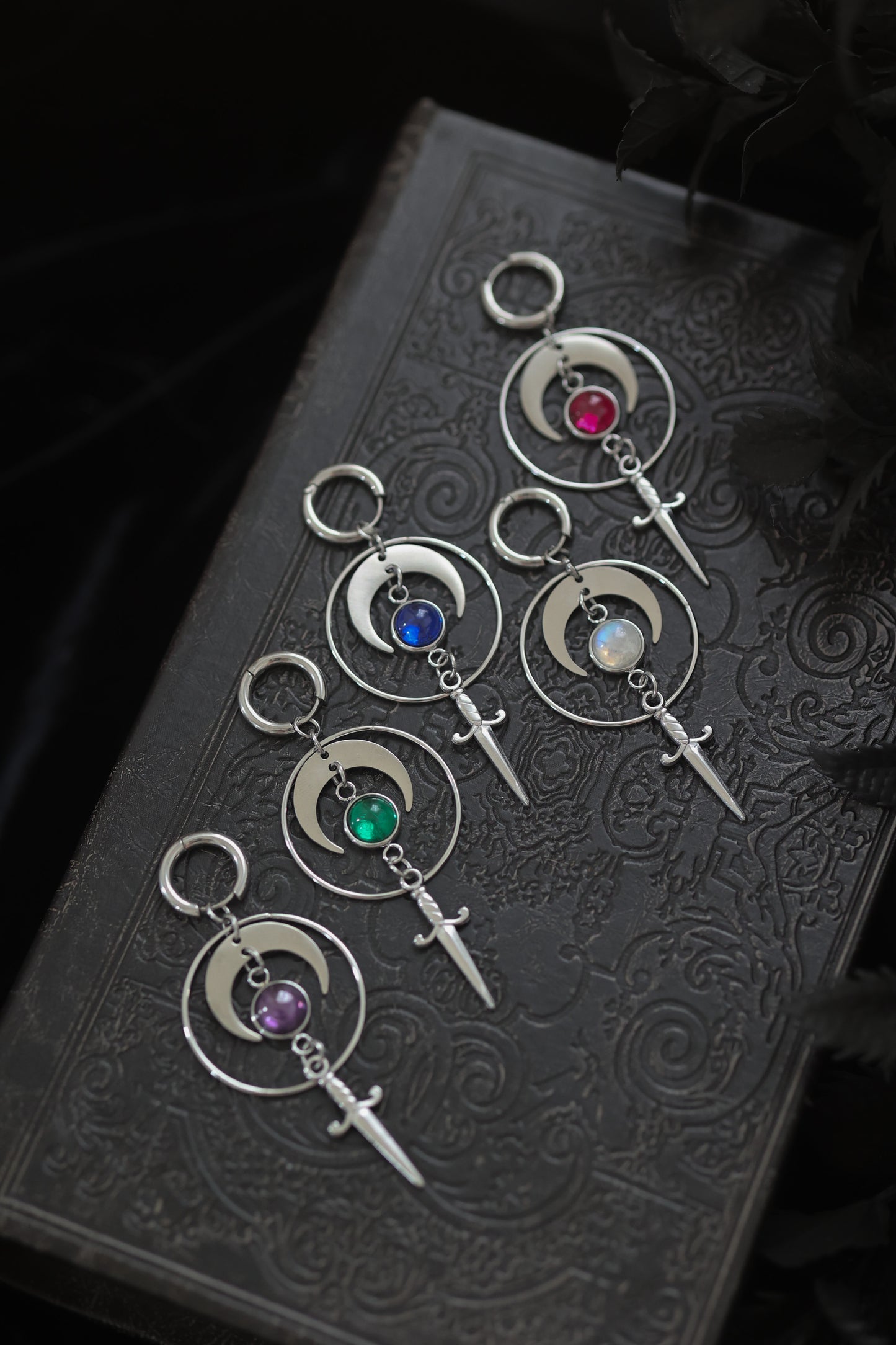 Lunar Blade Dagger Earrings