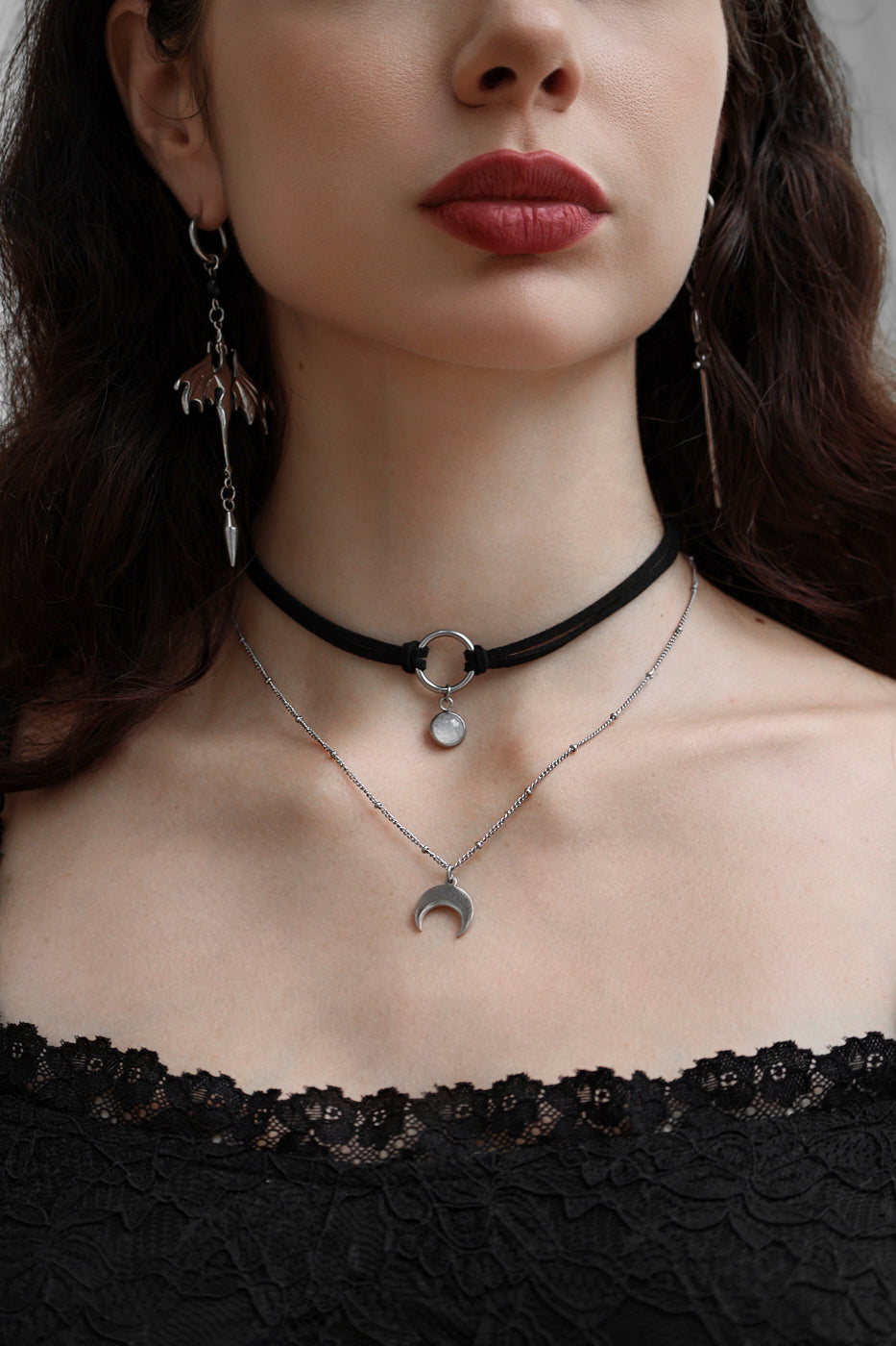 Moonstone Velvetine Choker