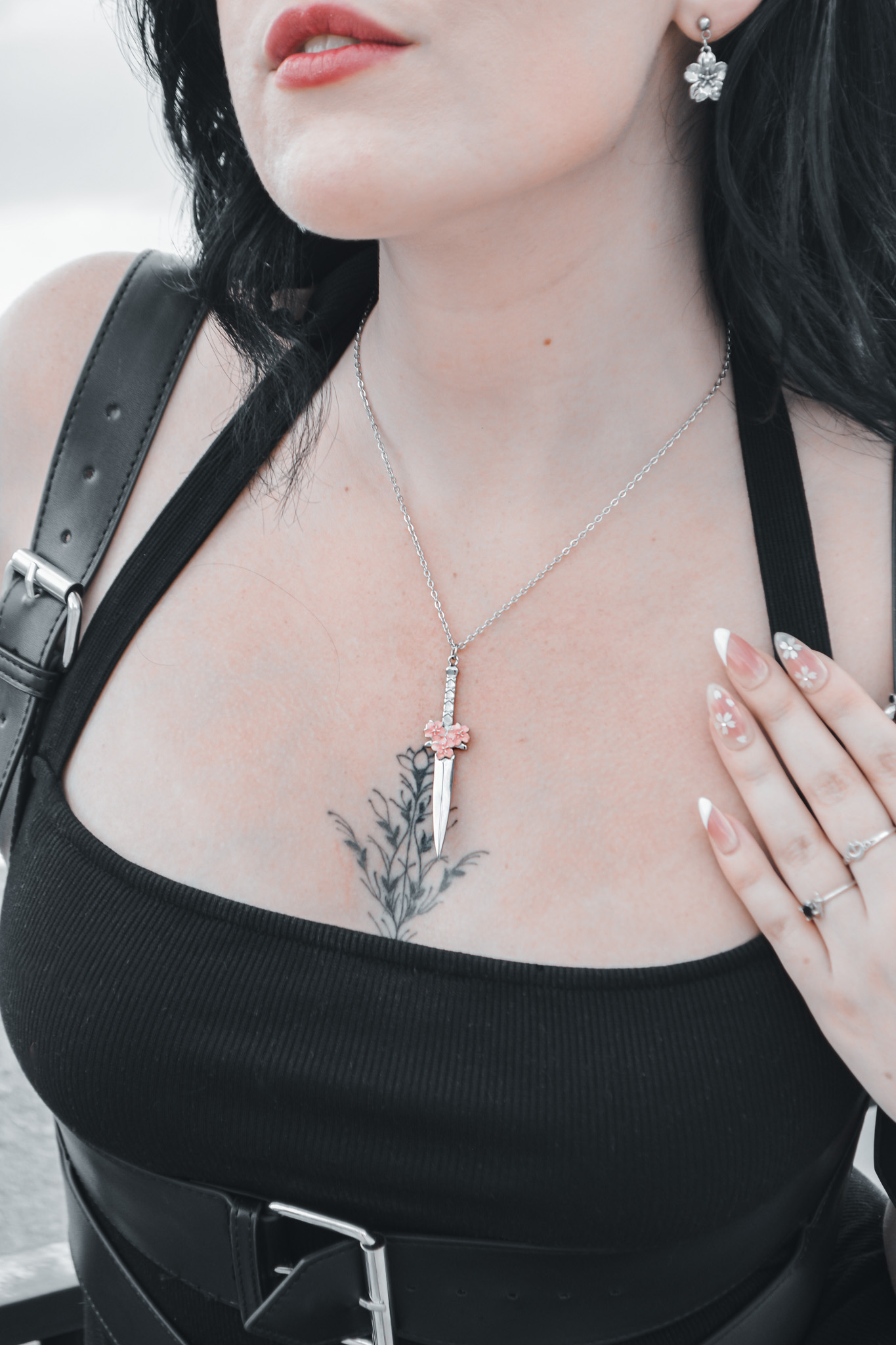 Sakura Blade Necklace - Tsuki Blade