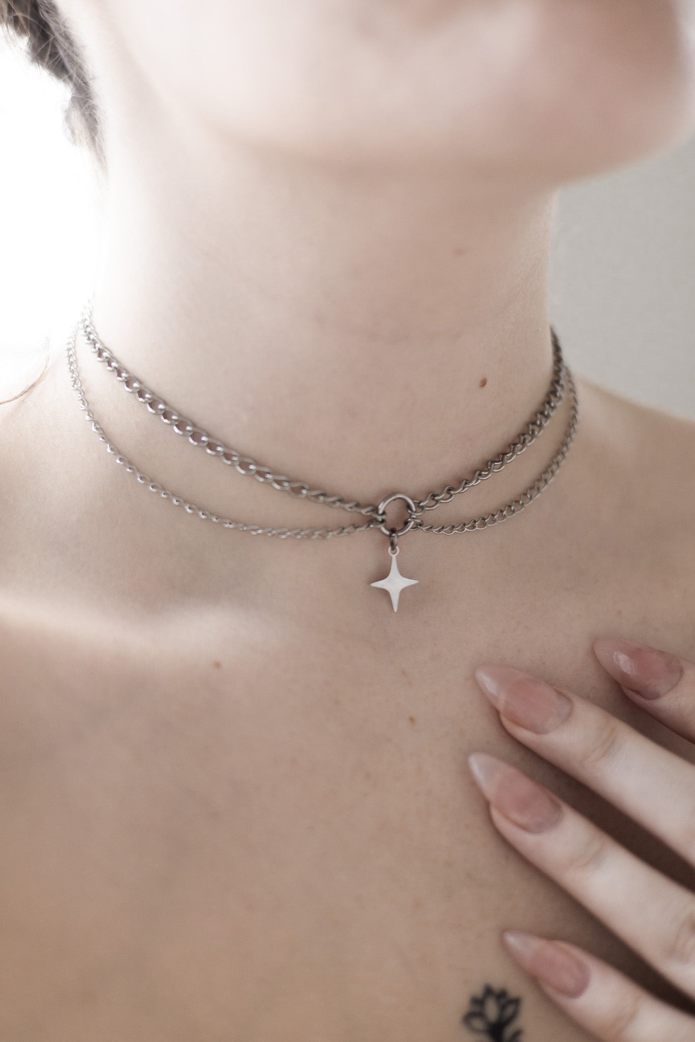 Pendant Necklace Star Choker Brandy Melville Chain Necklace Star