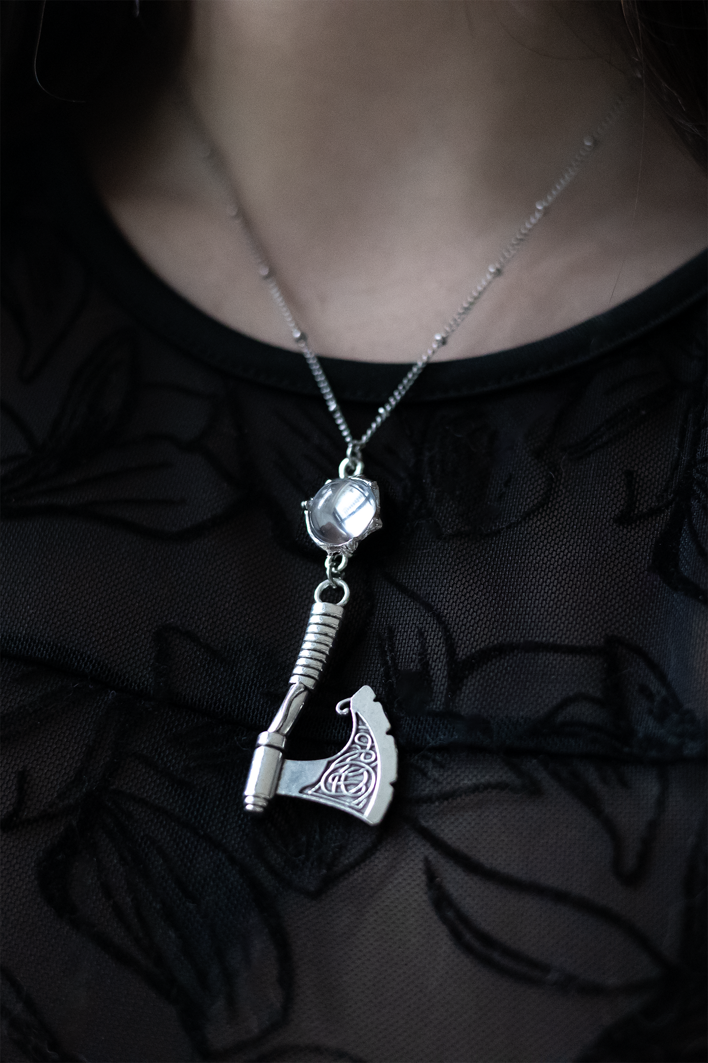 Crusader’s Oath Axe Necklace