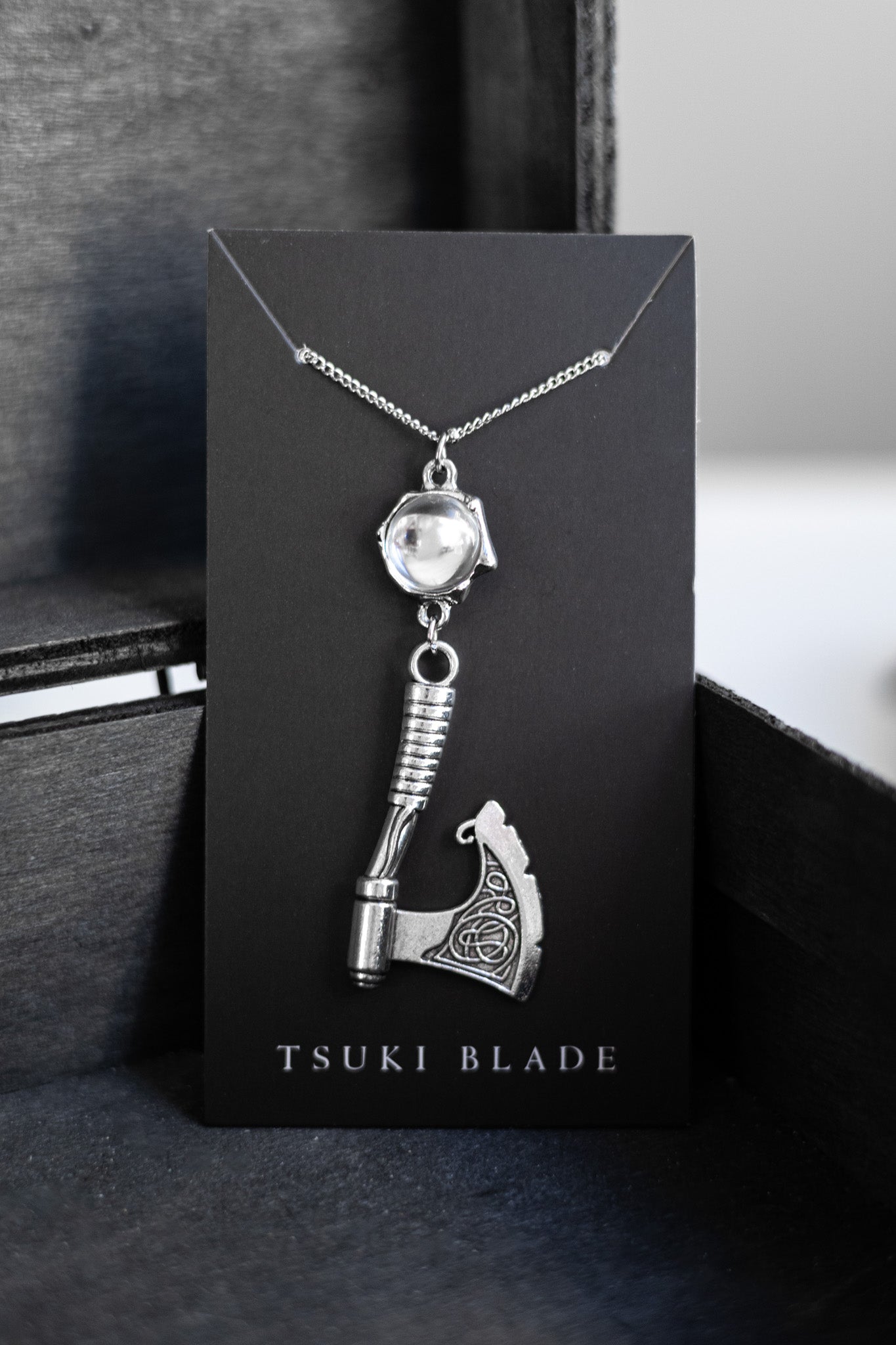 Crusader’s Oath Axe Necklace