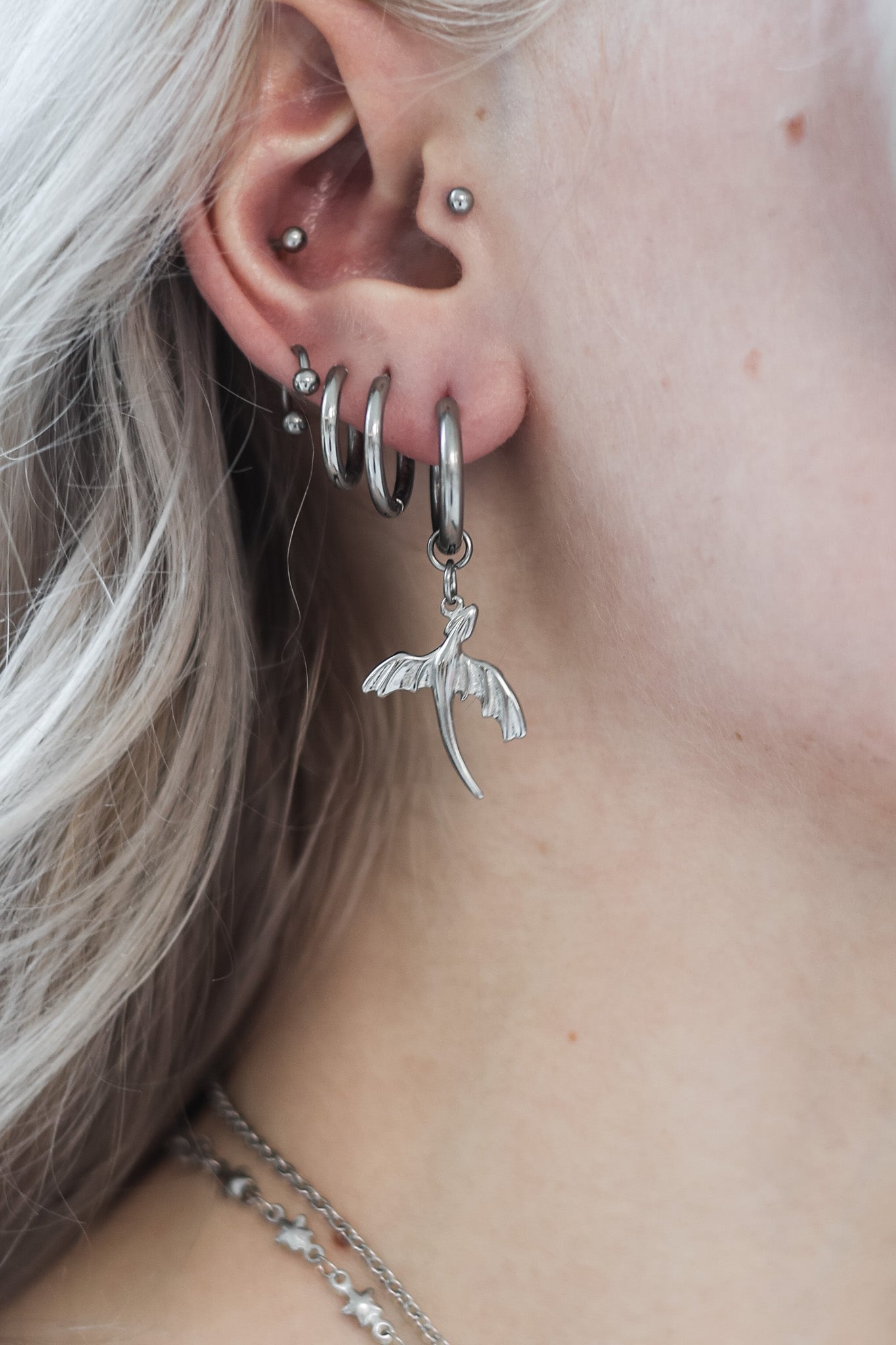 Nightfury Dragon Earrings