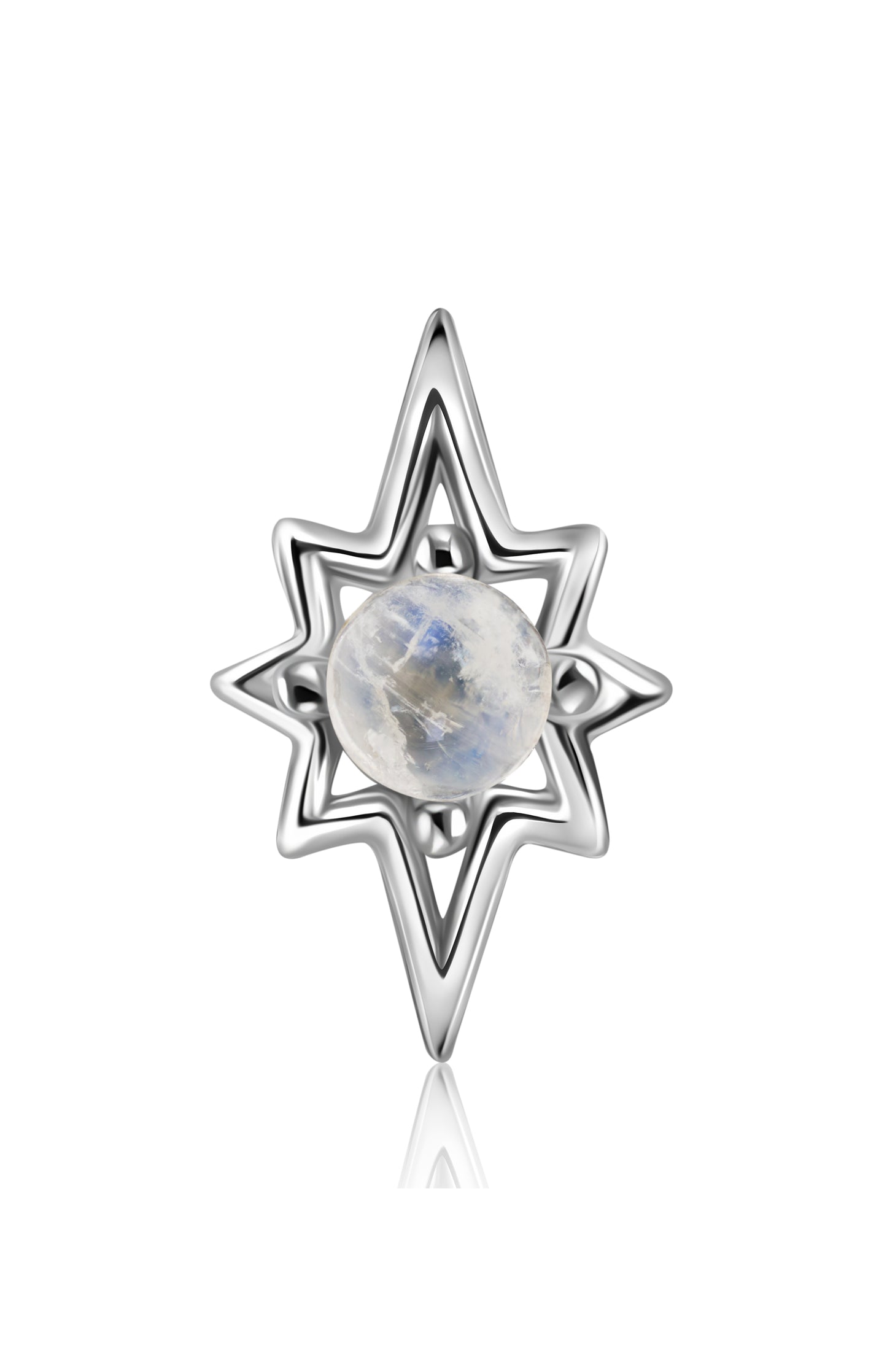Moonstone Essence Piercing Flatback