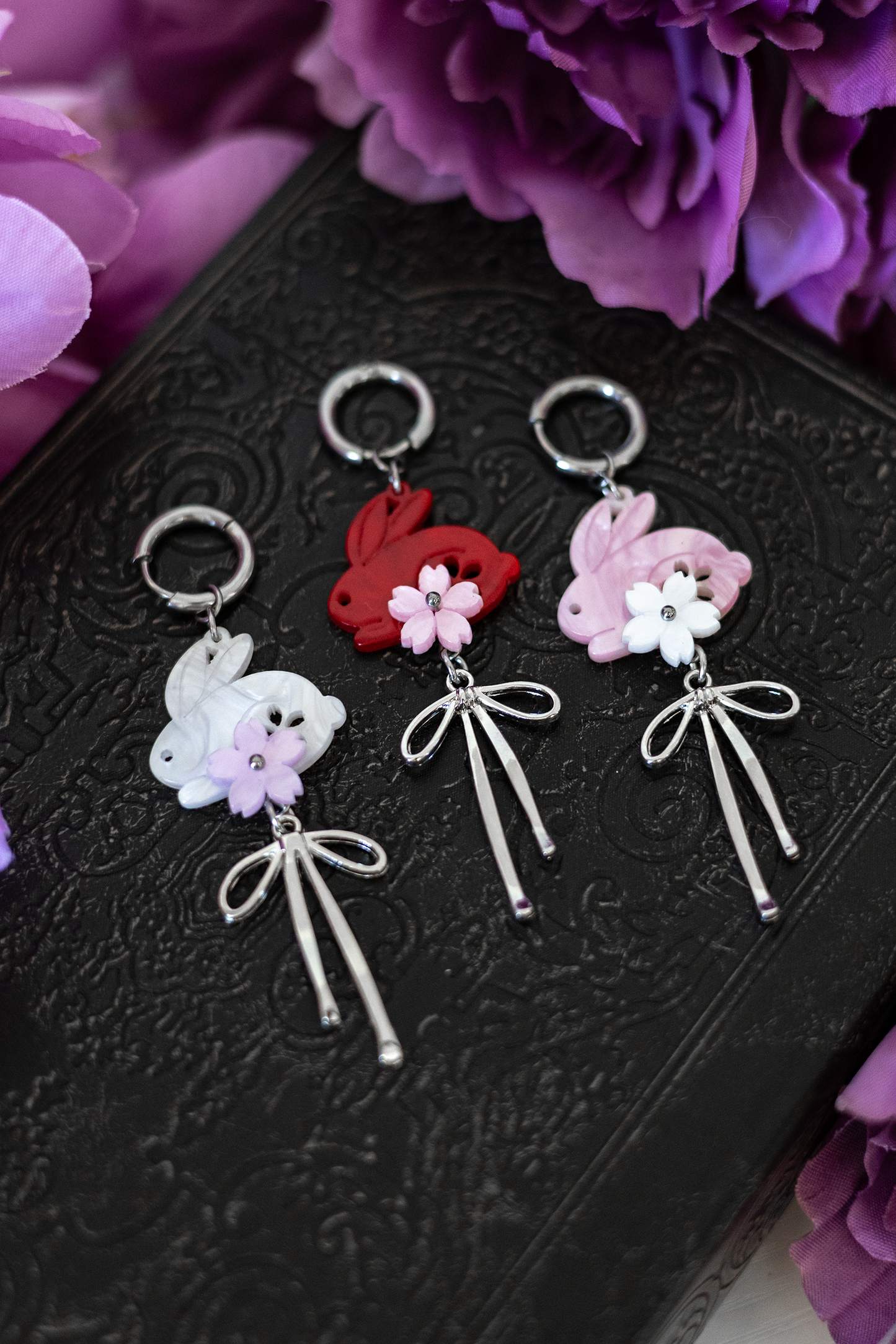Sakura Enchanted Rabbit Earrings