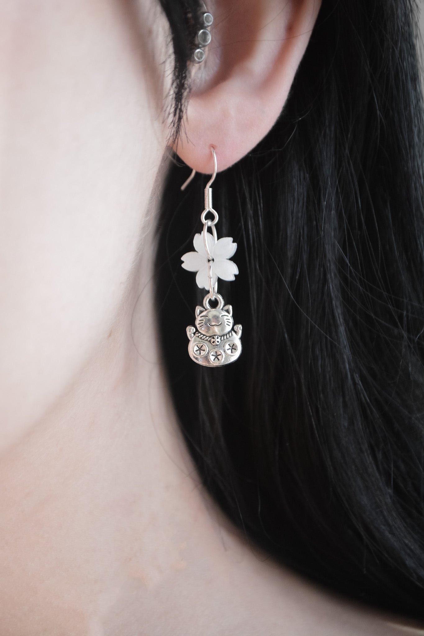 Lucky Sakura Variant Earrings - Tsuki Blade