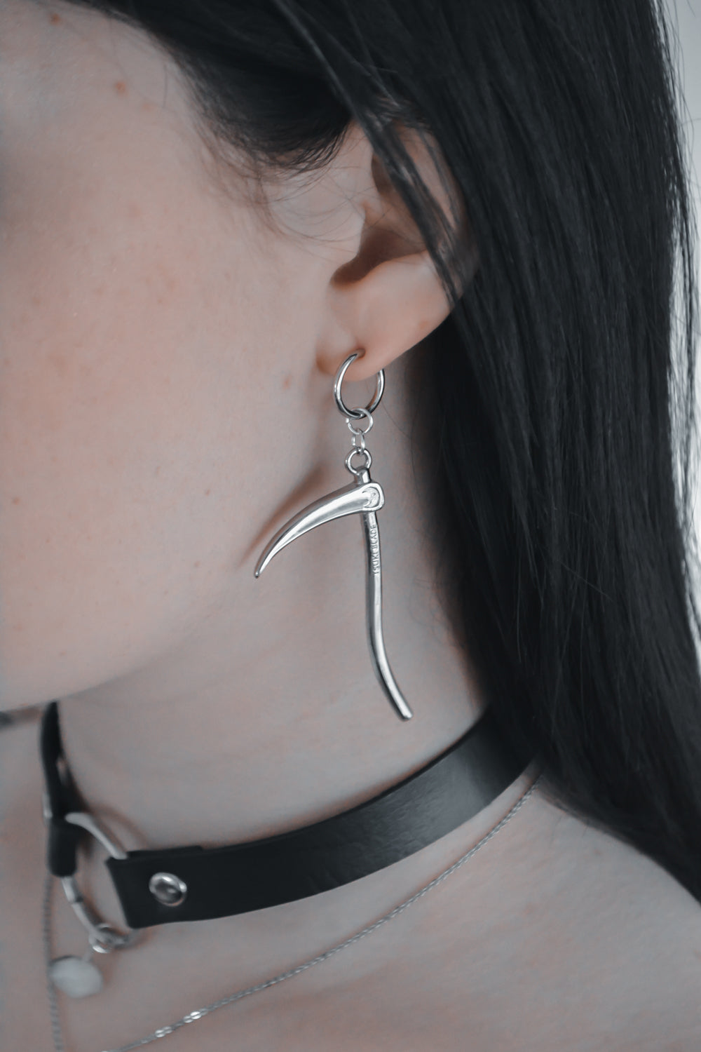 Moon Scythe Earrings - Tsuki Blade
