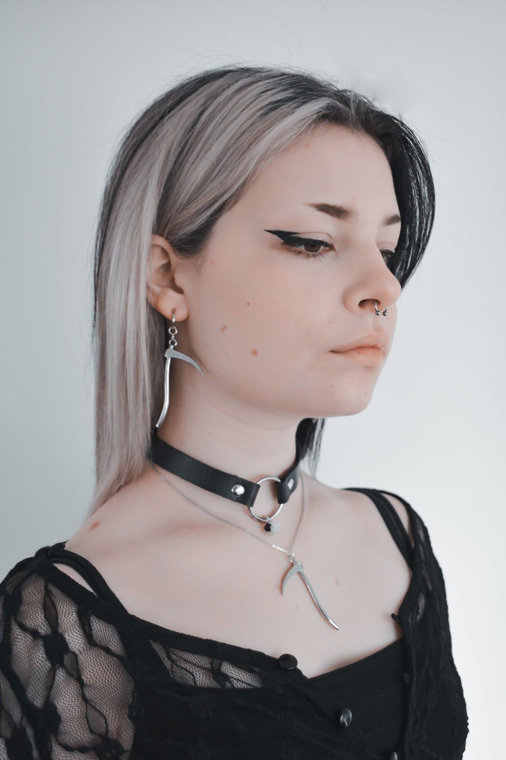 Moon Scythe Earrings - Tsuki Blade