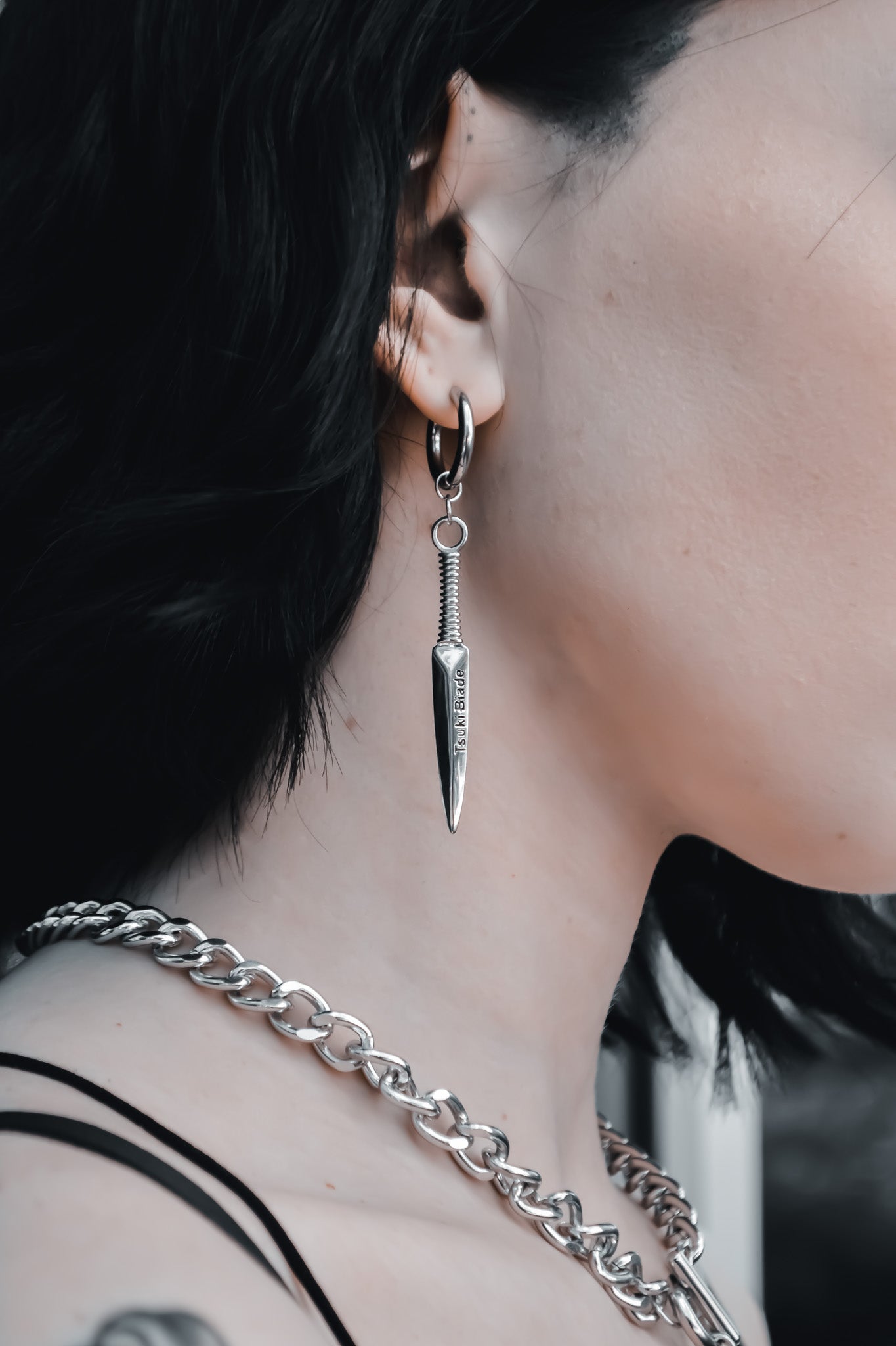 Nageru Earrings - Tsuki Blade