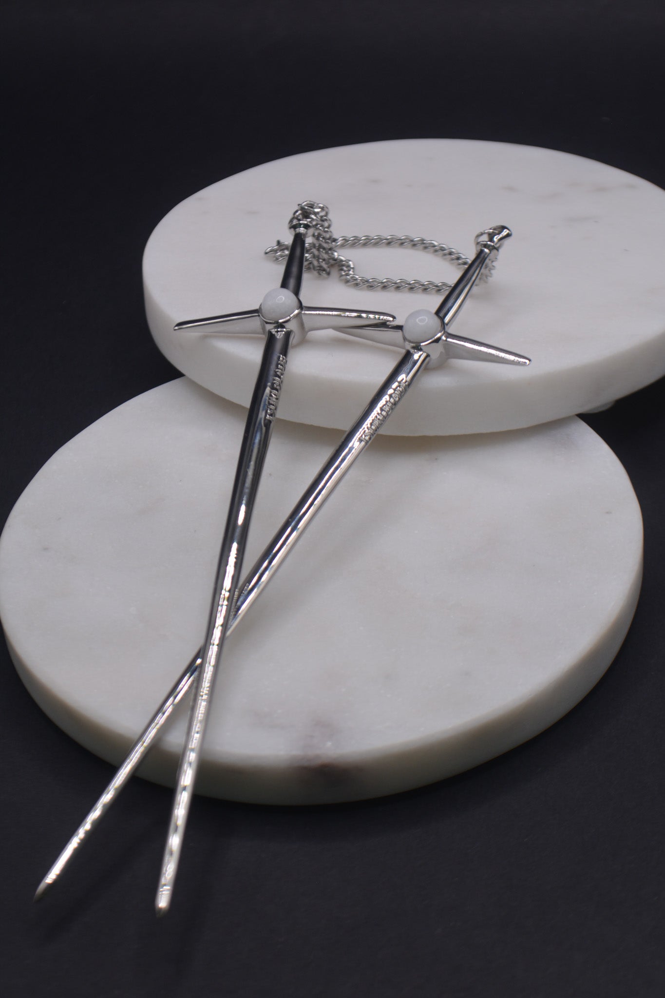 Quartz Defender Hair Kanzashi Stick - Tsuki Blade