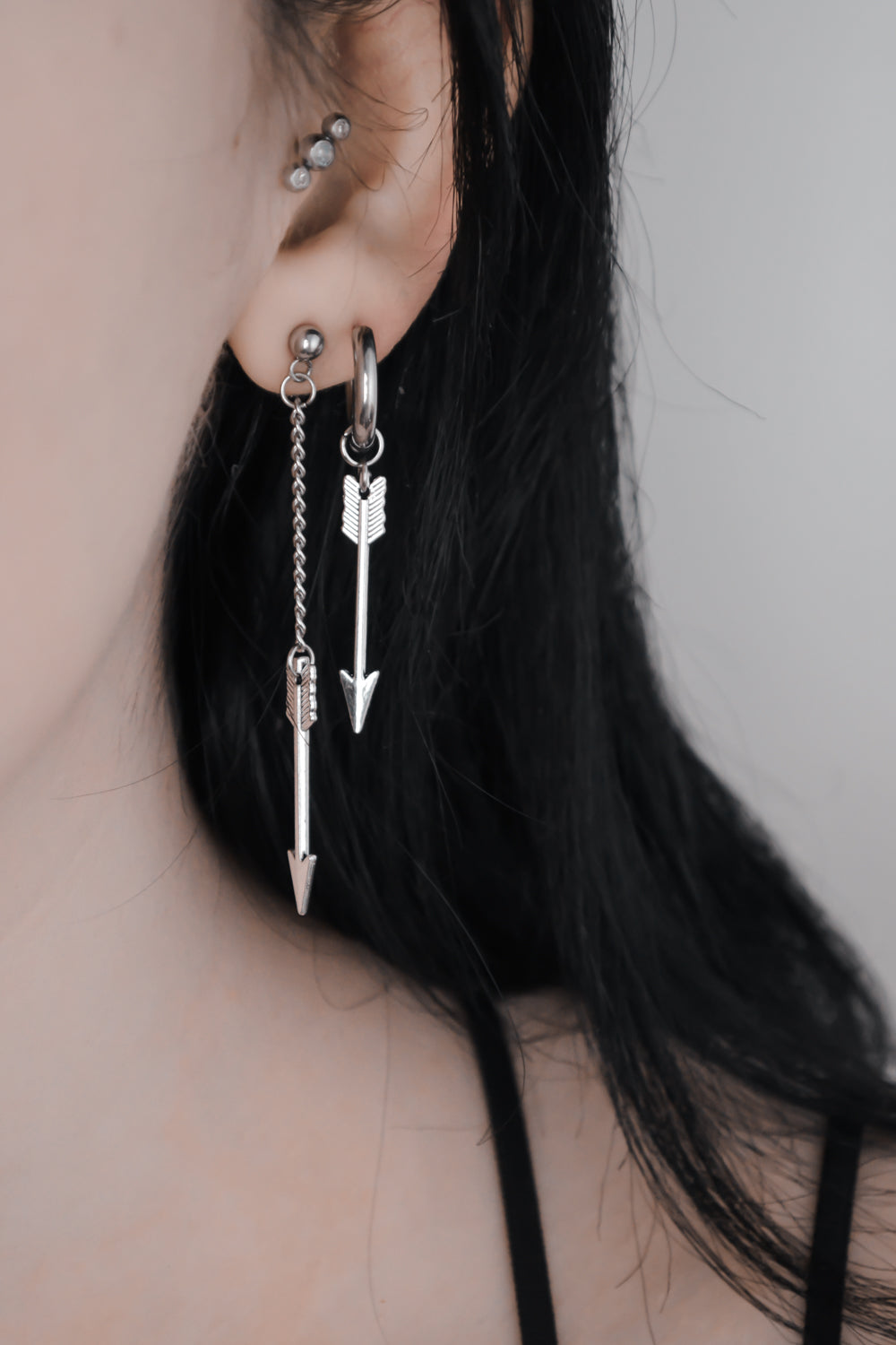 Rain Of Arrows Duo Earrings - Tsuki Blade