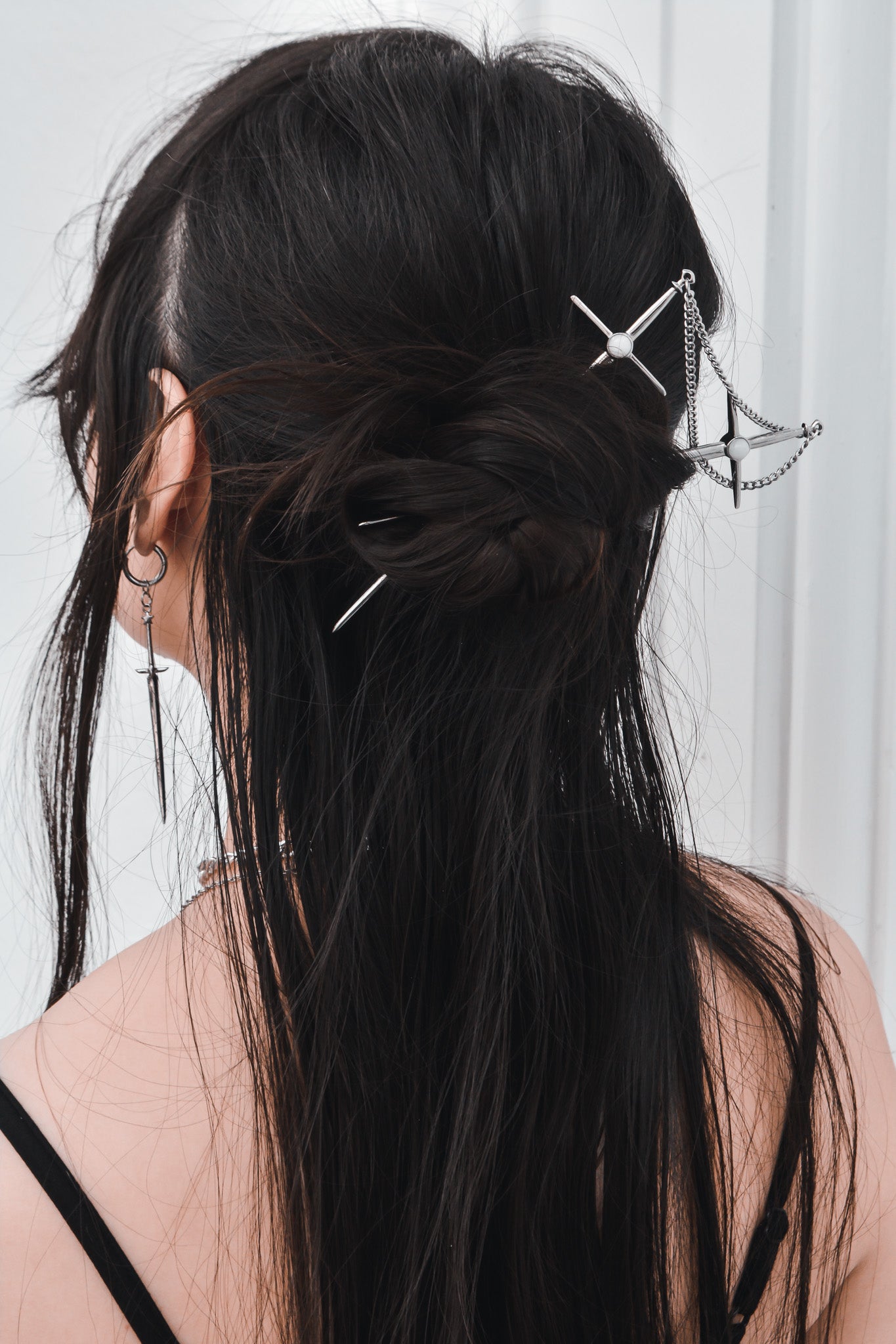 Quartz Defender Hair Kanzashi Stick - Tsuki Blade