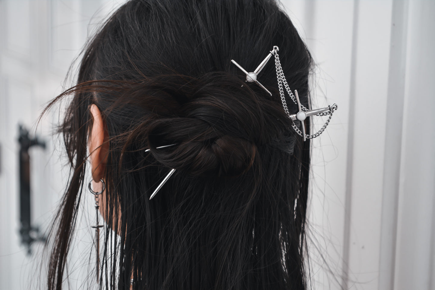 Quartz Defender Hair Kanzashi Stick - Tsuki Blade