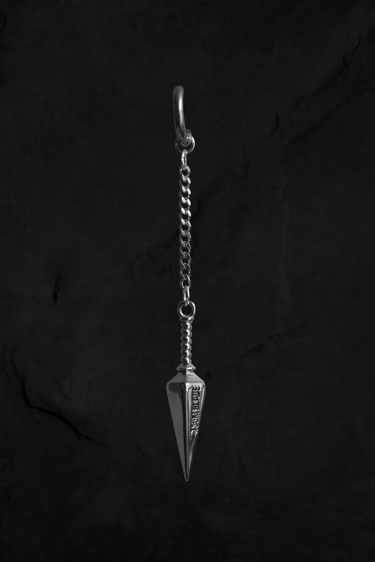 No Mercy Statement Earring - Tsuki Blade