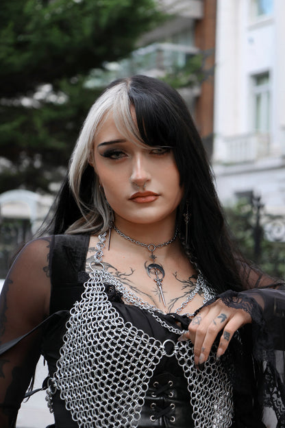 Crescent Defender Choker Necklace