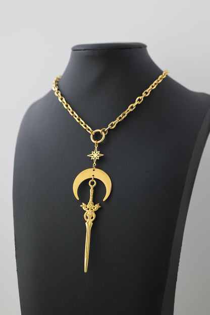 Crescent Defender Choker Necklace