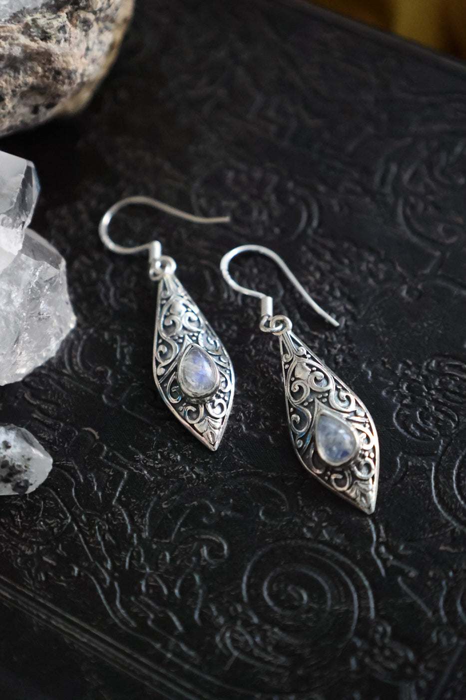 Amulet Moonstone Earrings