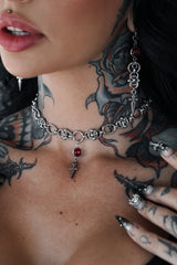 Shadow Amulet Choker Necklace