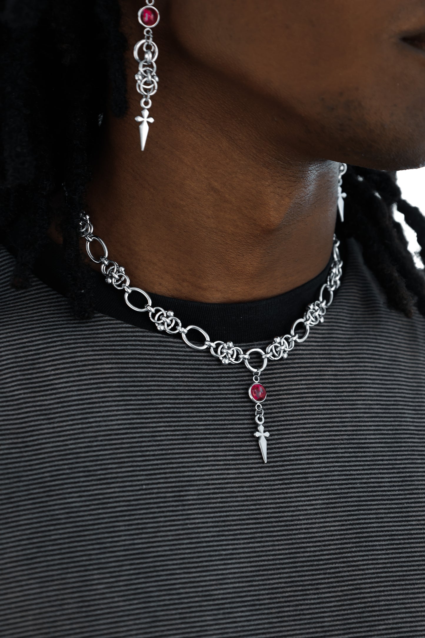Shadow Amulet Choker Necklace