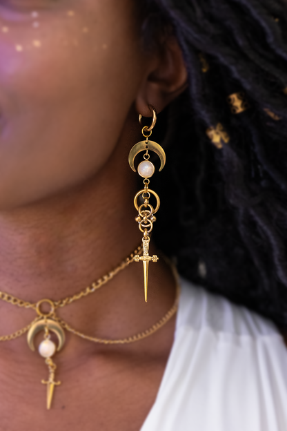 Lunar Amulet Earrings