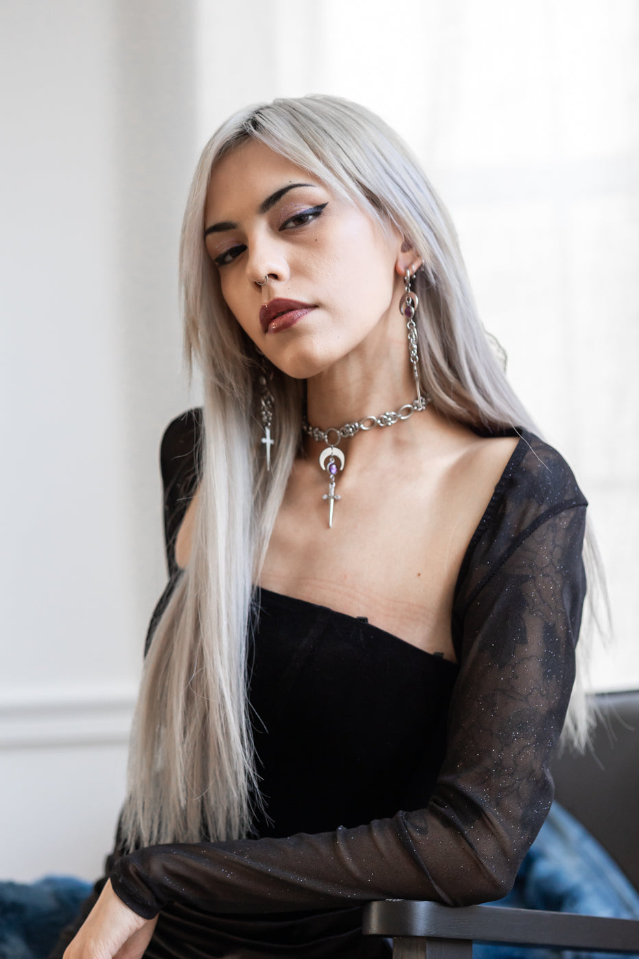 Lunar Amulet Choker Necklace