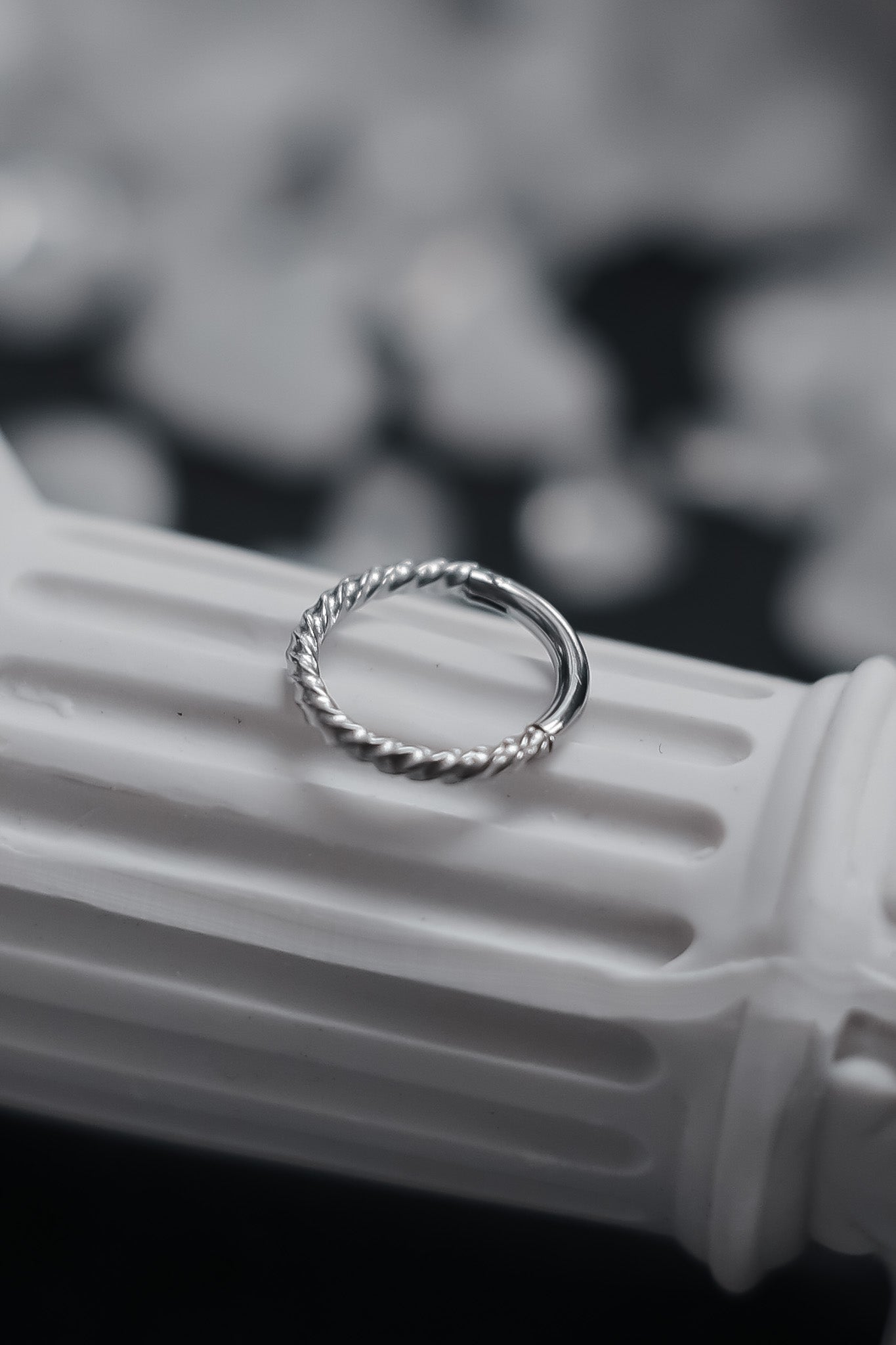 Twisted Piercing Ring