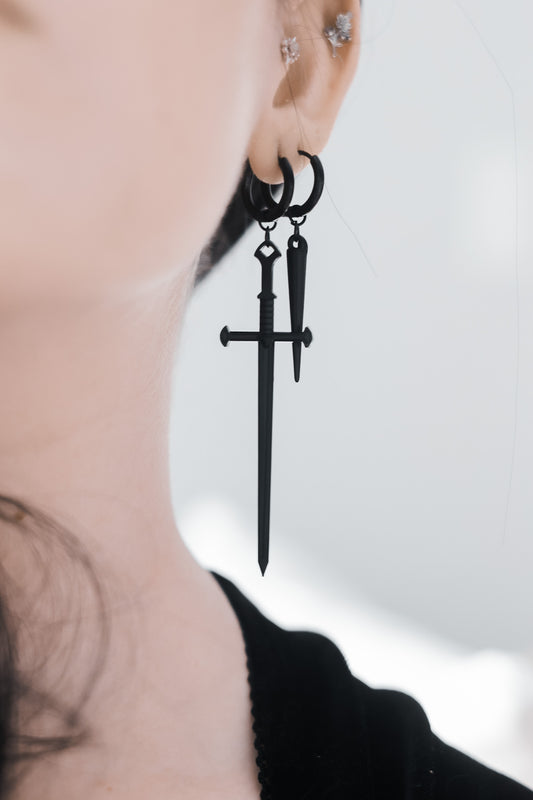 Onyx Warrior Variant Earrings