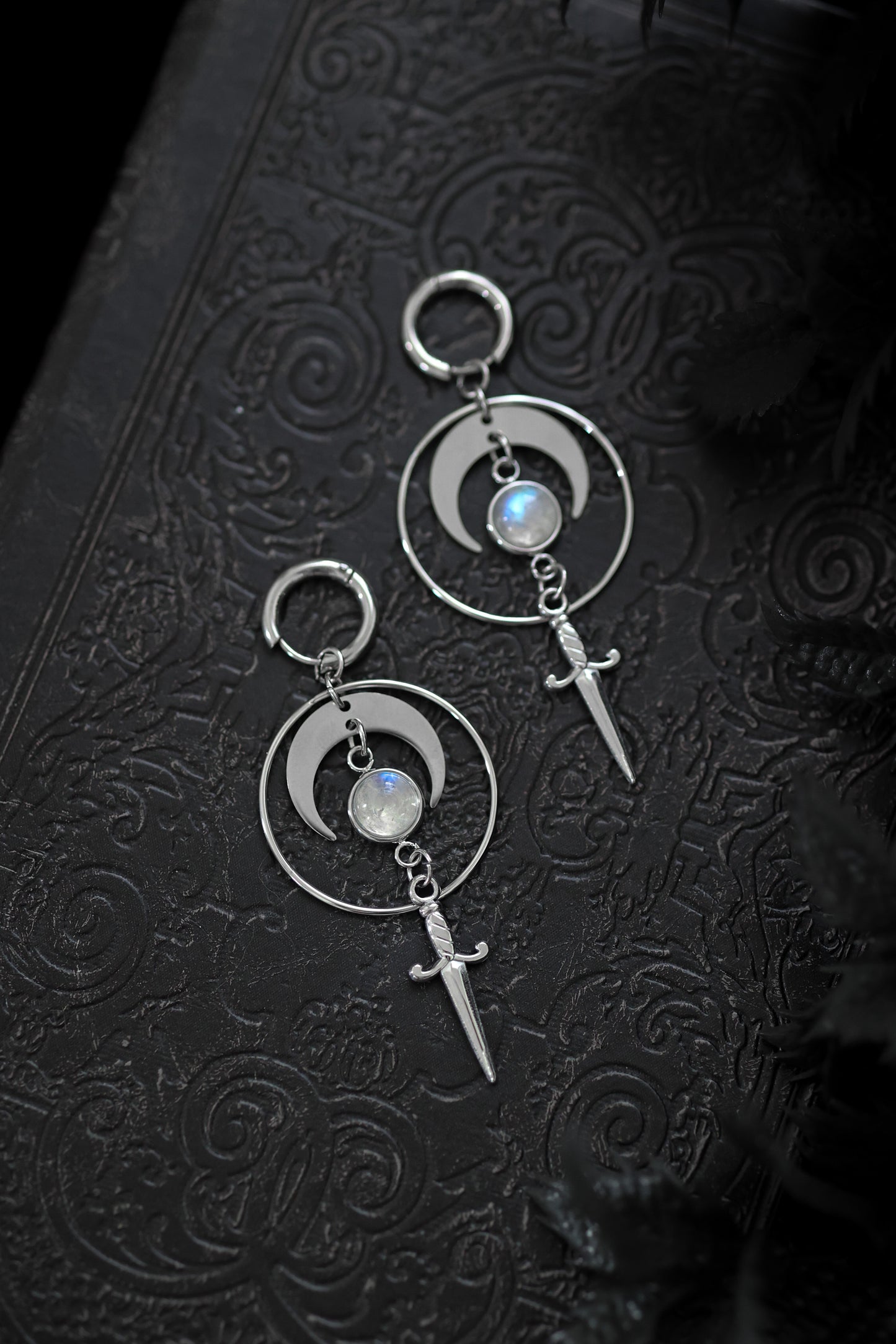 Lunar Blade Dagger Earrings