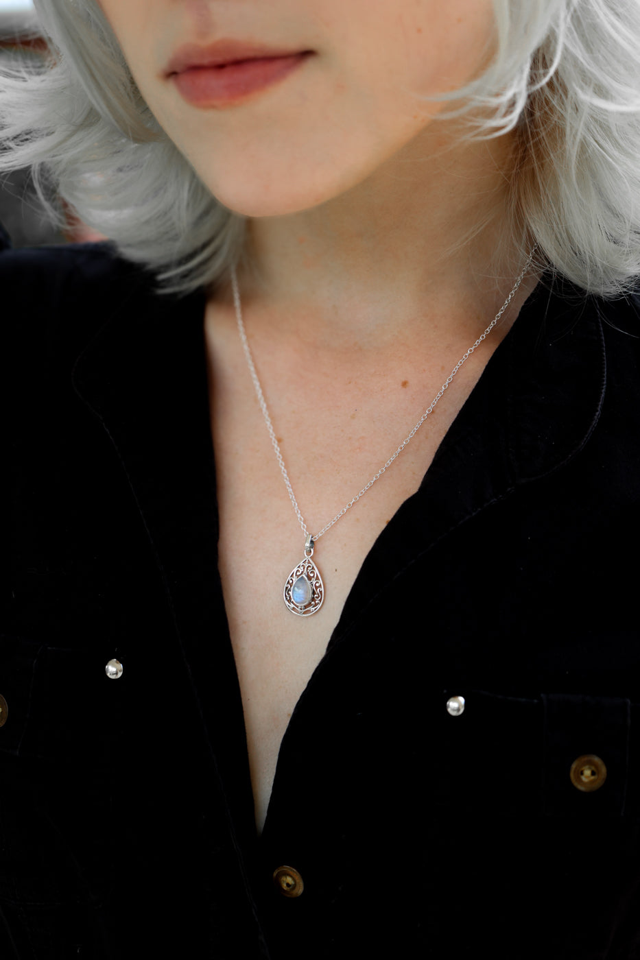 Amulet Moonstone Necklace