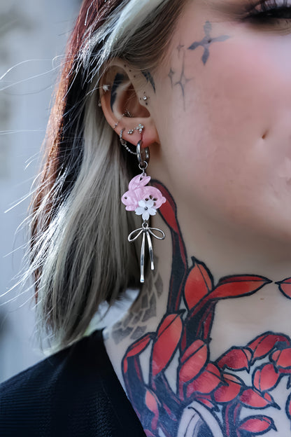 Sakura Enchanted Rabbit Earrings
