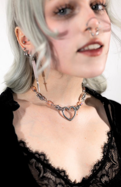 Rosy Oath Choker Necklace