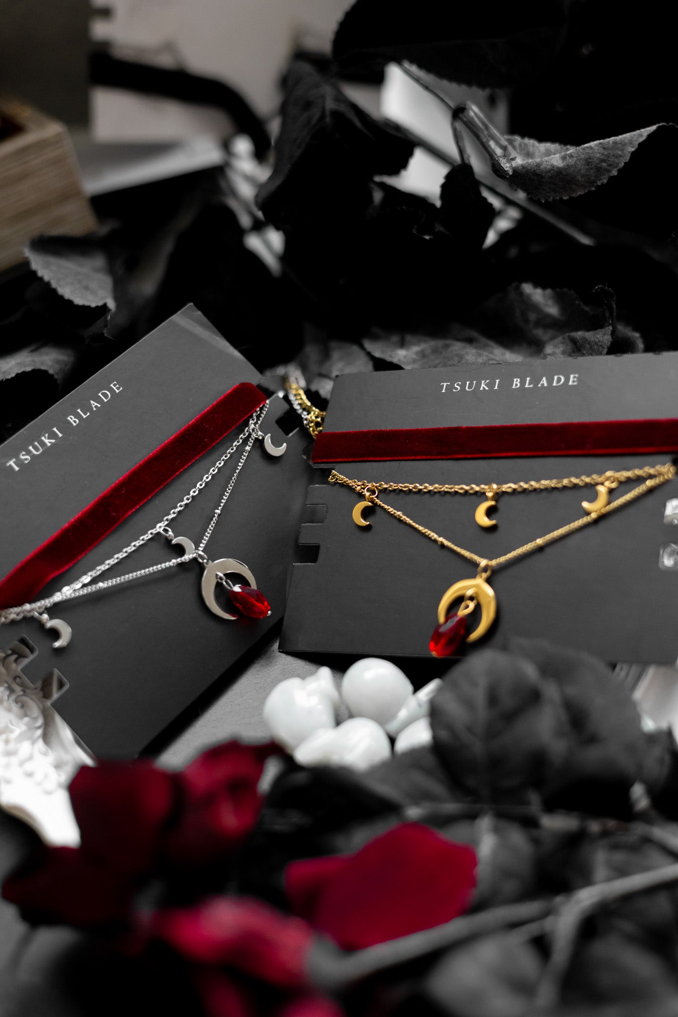 Blood Moon Necklace Set