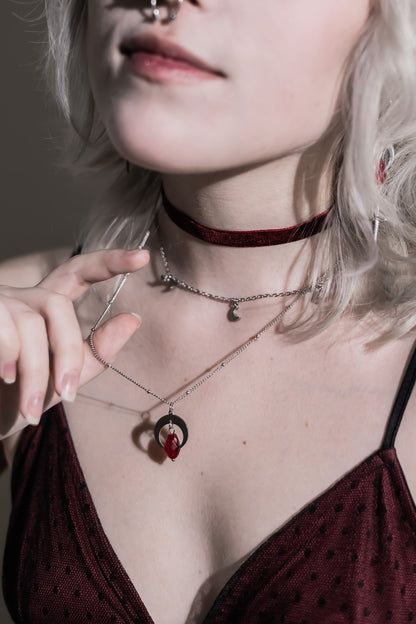 Blood Moon Necklace Set