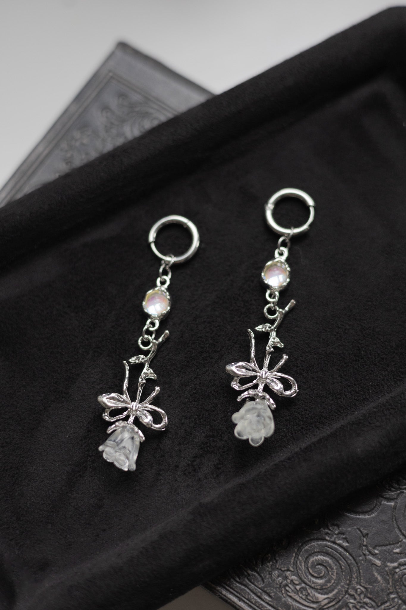 Crystal Rose Earrings