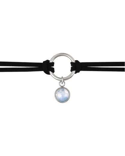 Moonstone Velvetine Choker