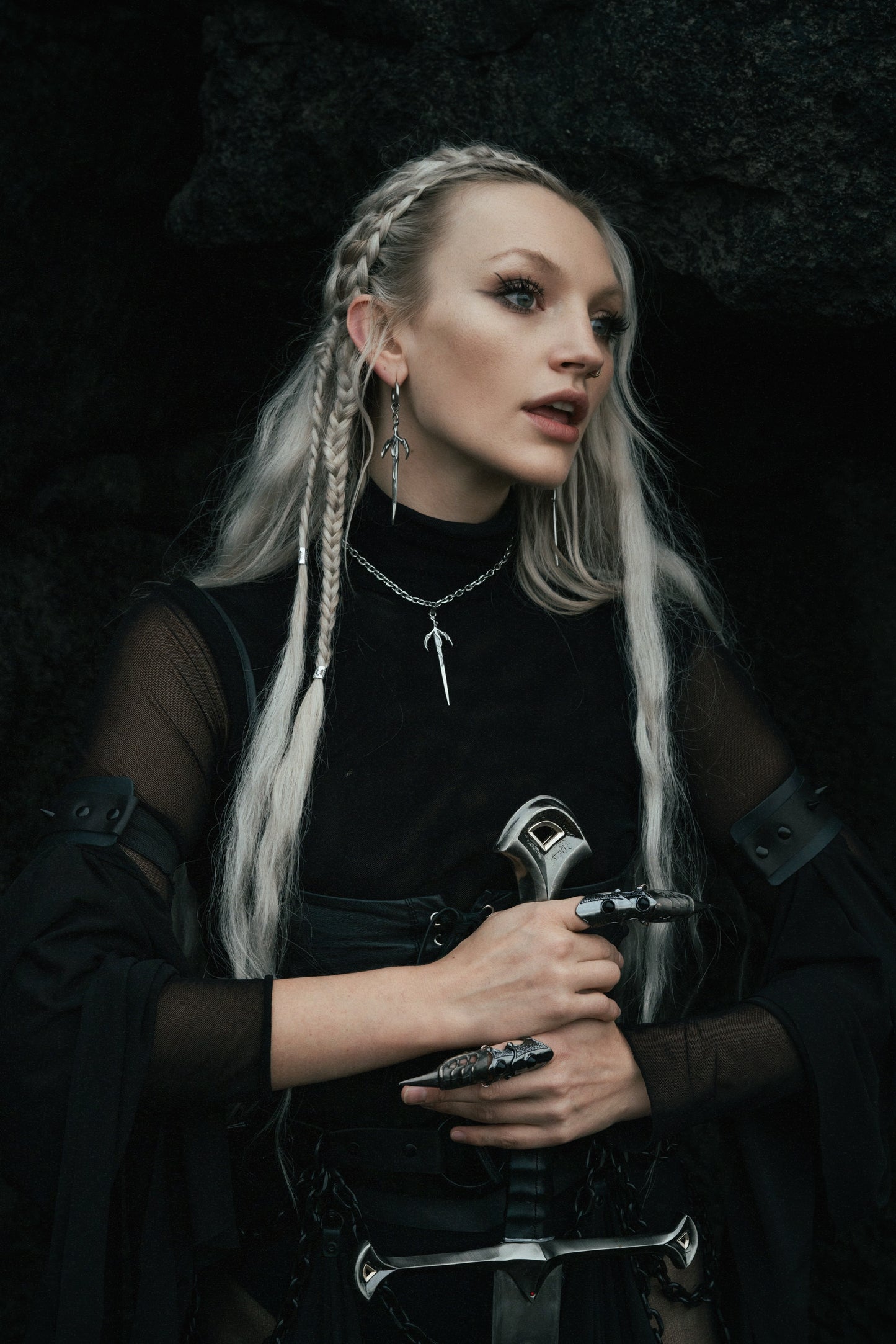 Dragon Blade Earrings