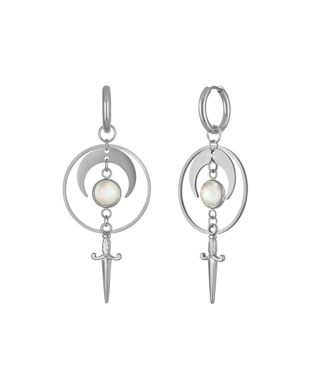 Lunar Blade Dagger Earrings