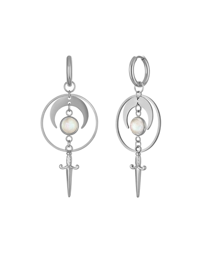 Lunar Blade Dagger Earrings