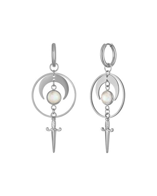 Lunar Blade Dagger Earrings