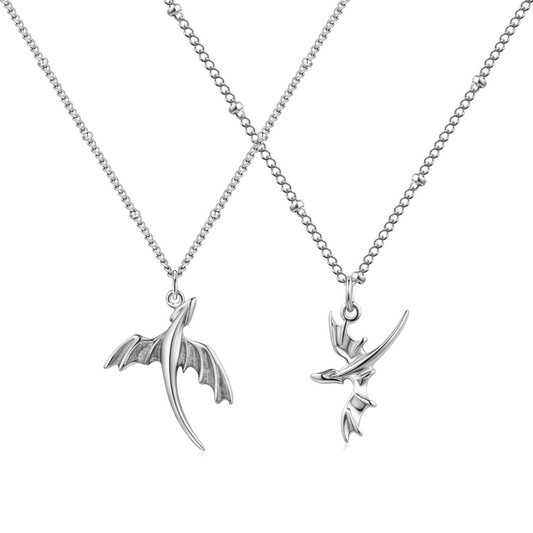 Fly With Me Dragon Necklace Set