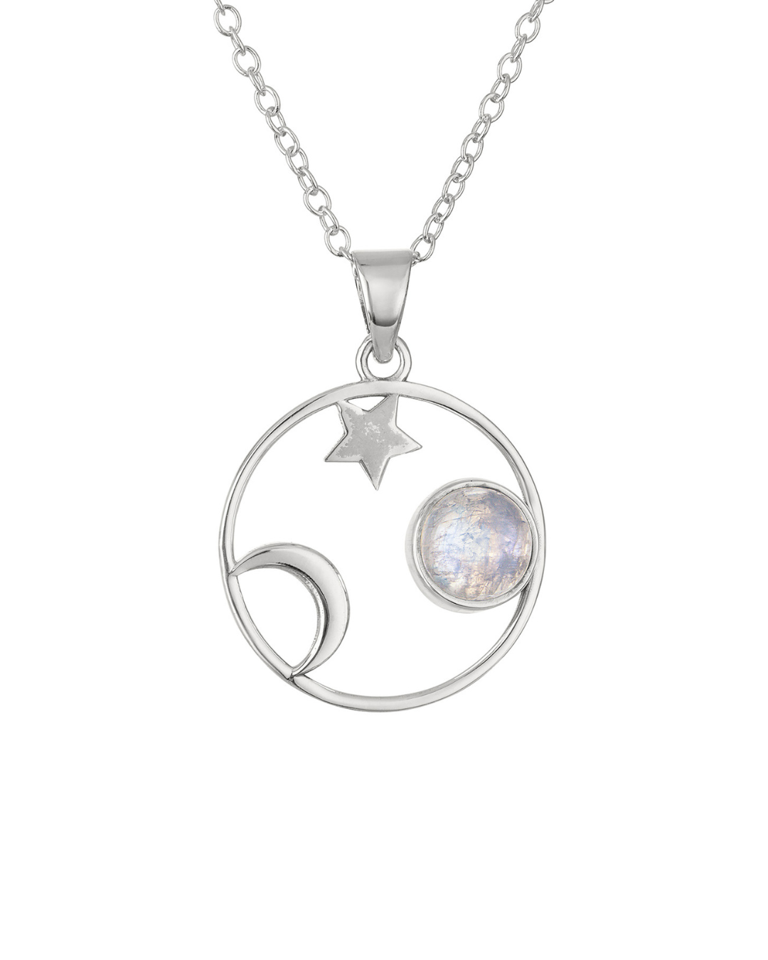 Cosmic Trilogy Moonstone Necklace