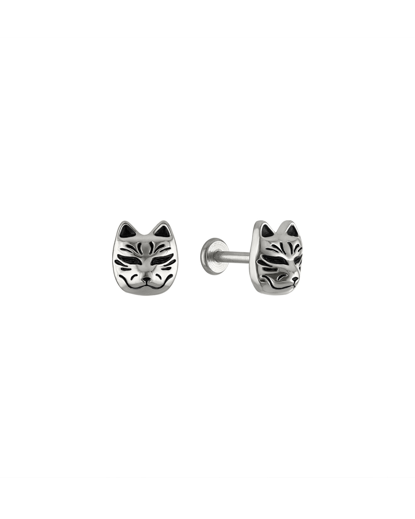 Kitsune Flatback Piercing Stud